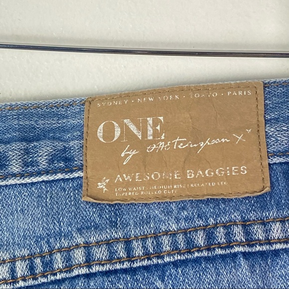 One By One Teaspoon Awesome Baggies Distressed Destroyed Blue Jeans - Picture 7 of 8